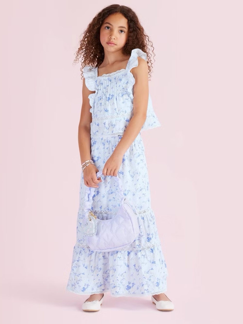 Girls' Isla Everblooming Rosettes Tiered Maxi Skirt - LoveShackFancy x Target